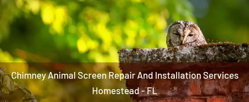  Chimney Animal Screen Repair And Installation Services Homestead - FL