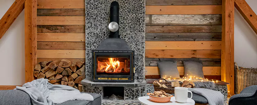 Thelin Hearth Products Direct Vent Gas Stove Fireplace Inspection in Homestead, Florida